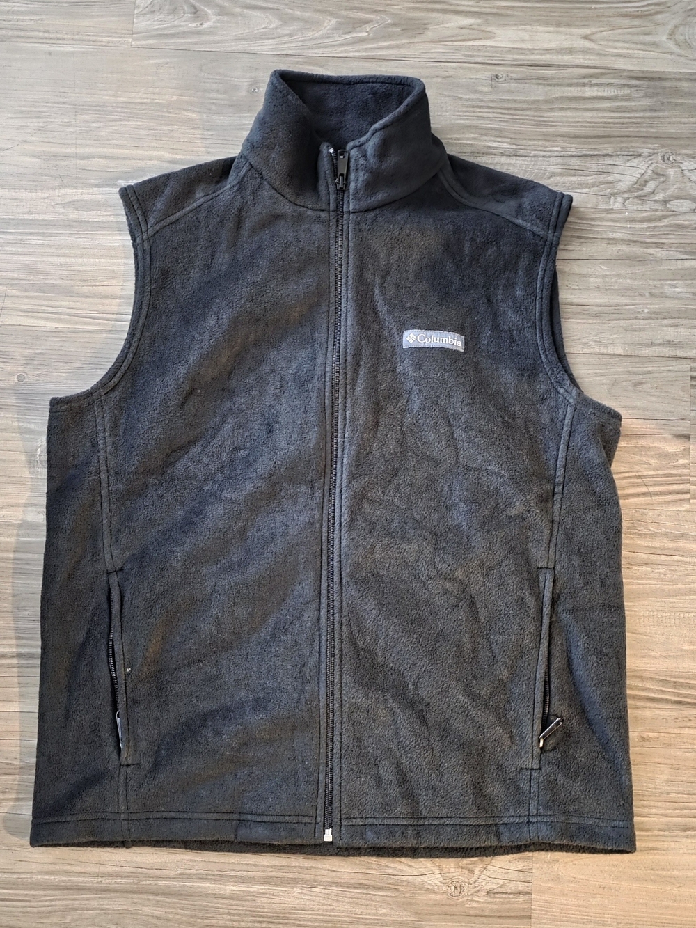 Columbia Men's Black Fleece Vest - Zip Front
